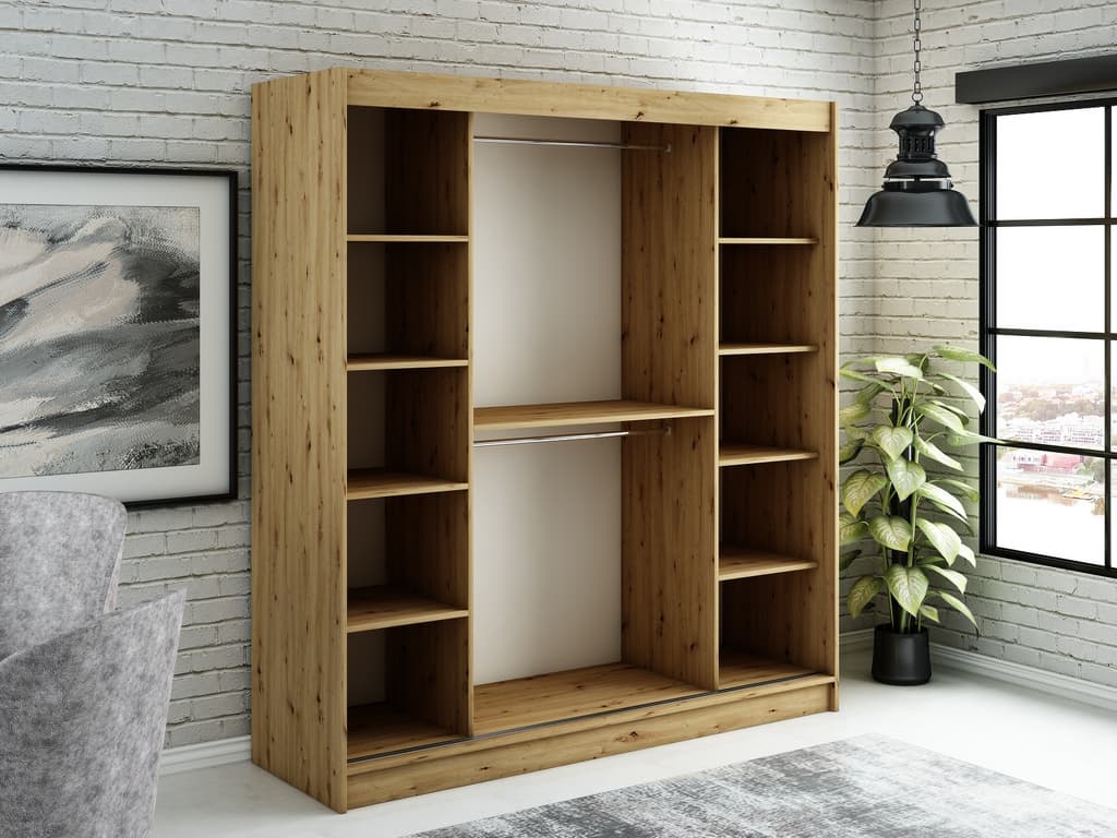 Leto V2 Sliding Door Wardrobe 200cm - Image 3