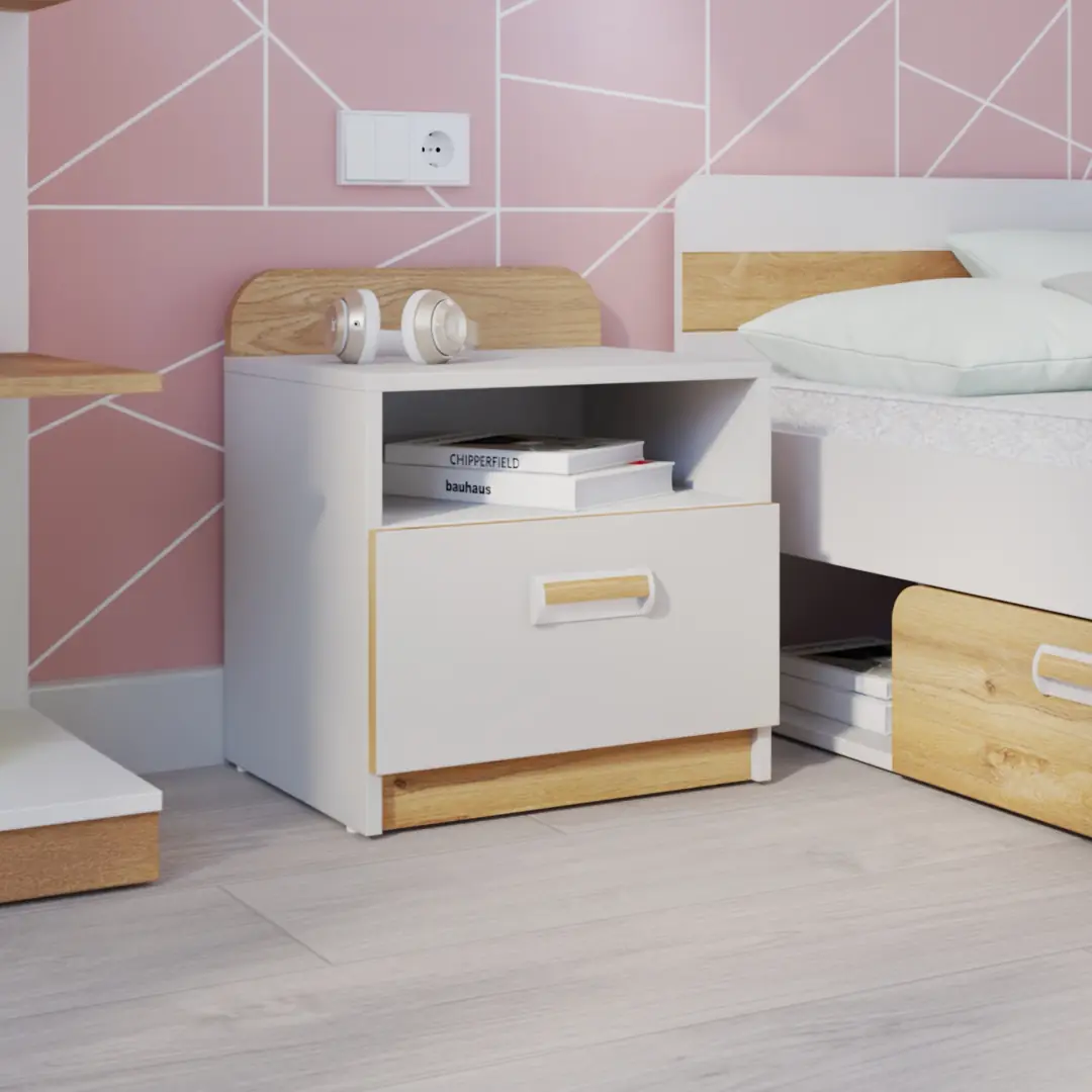 Lorento L12 Bedside Table 45cm - Image 2