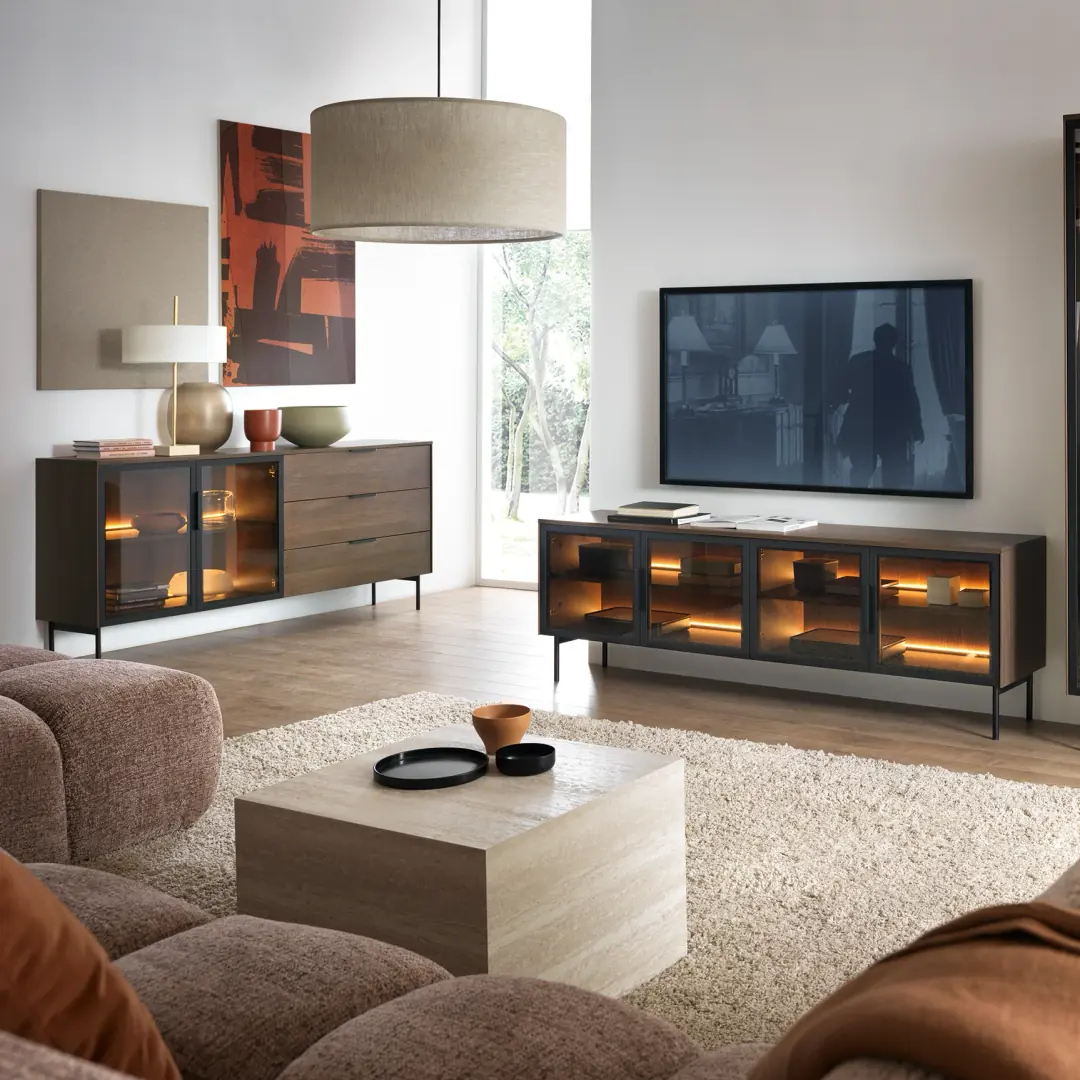 Lumi Display Sideboard Cabinet 181cm - Image 13