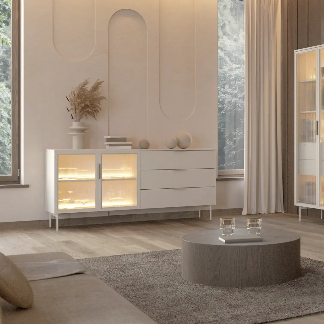 Lumi Display Sideboard Cabinet 181cm - Image 6