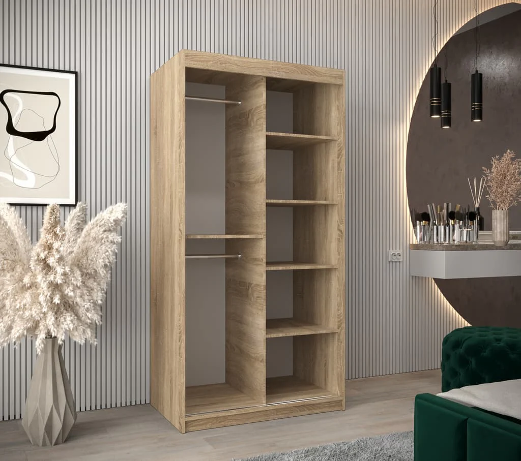 Madrid Sliding Door Wardrobe 100cm - Image 18