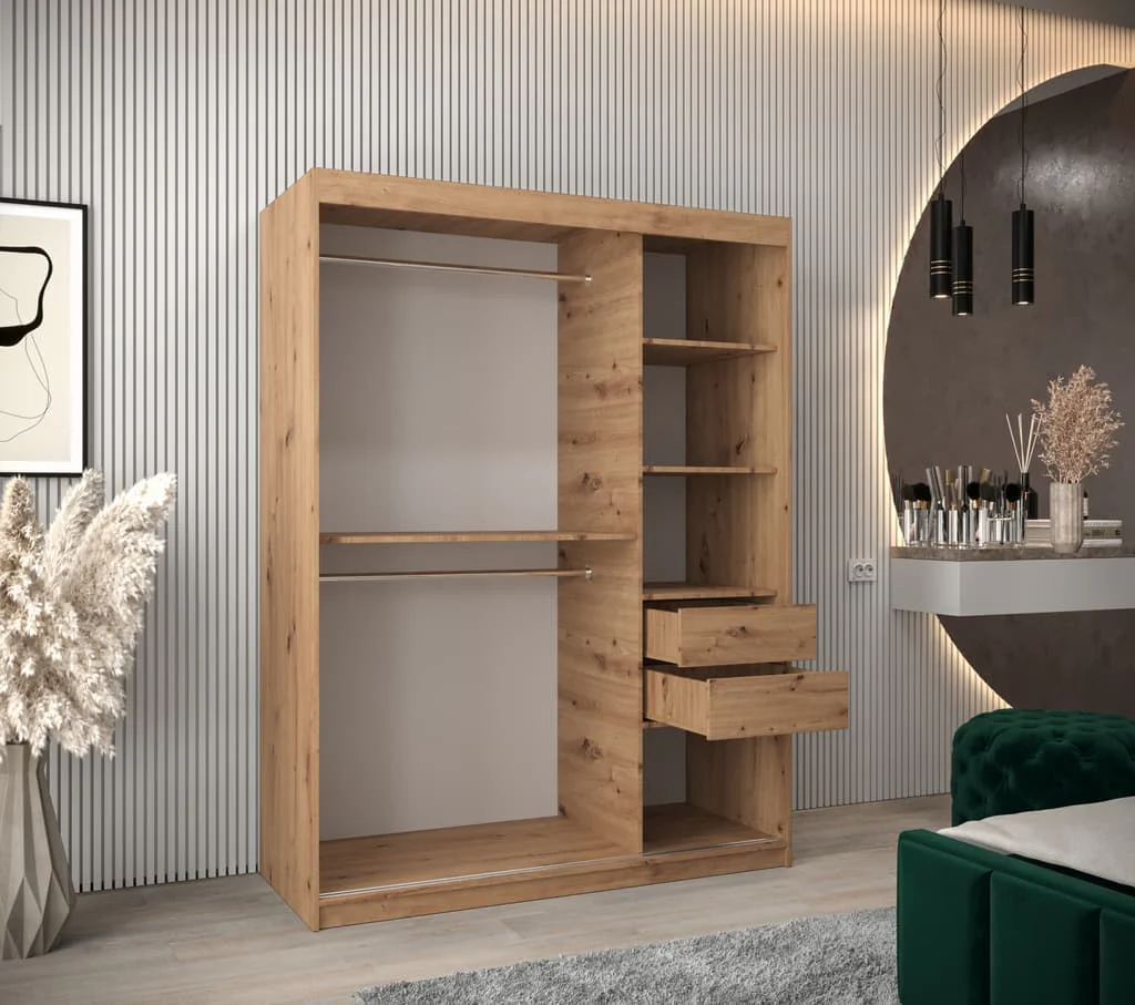 Madrid Sliding Door Wardrobe 150cm - Image 5