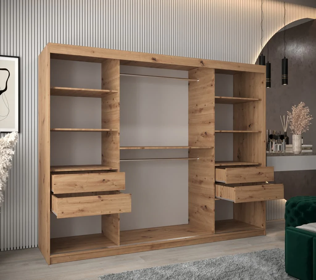 Madrid Sliding Door Wardrobe 250cm - Image 5