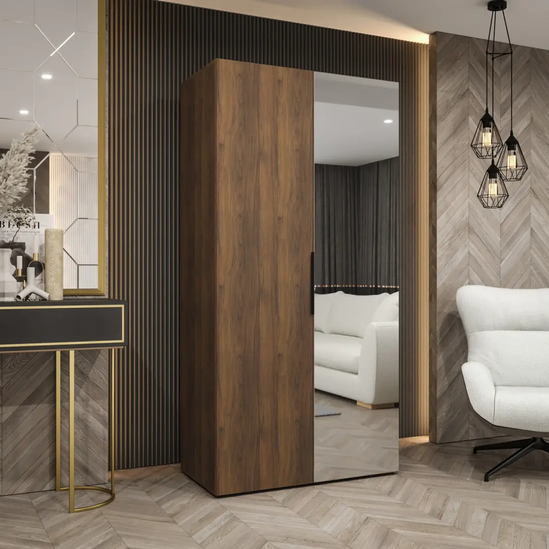 Marbella II Hinged Door Wardrobe 100cm - Image 12
