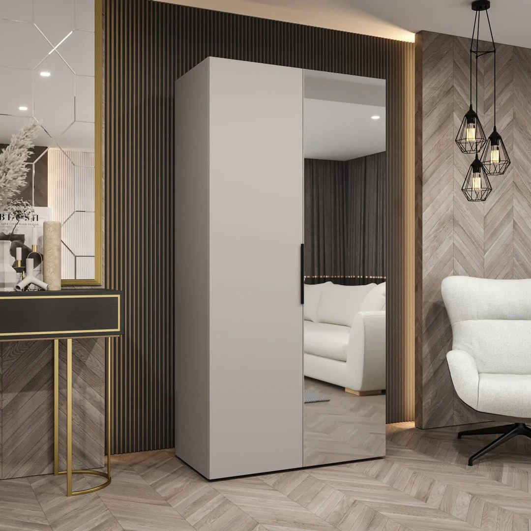Marbella II Hinged Door Wardrobe 100cm - Image 3