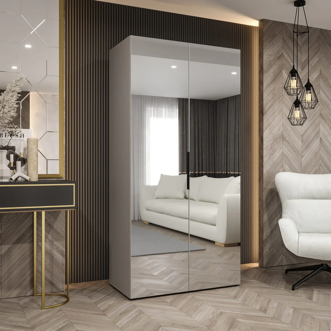 Marbella III Hinged Door Wardrobe 100cm - Image 3