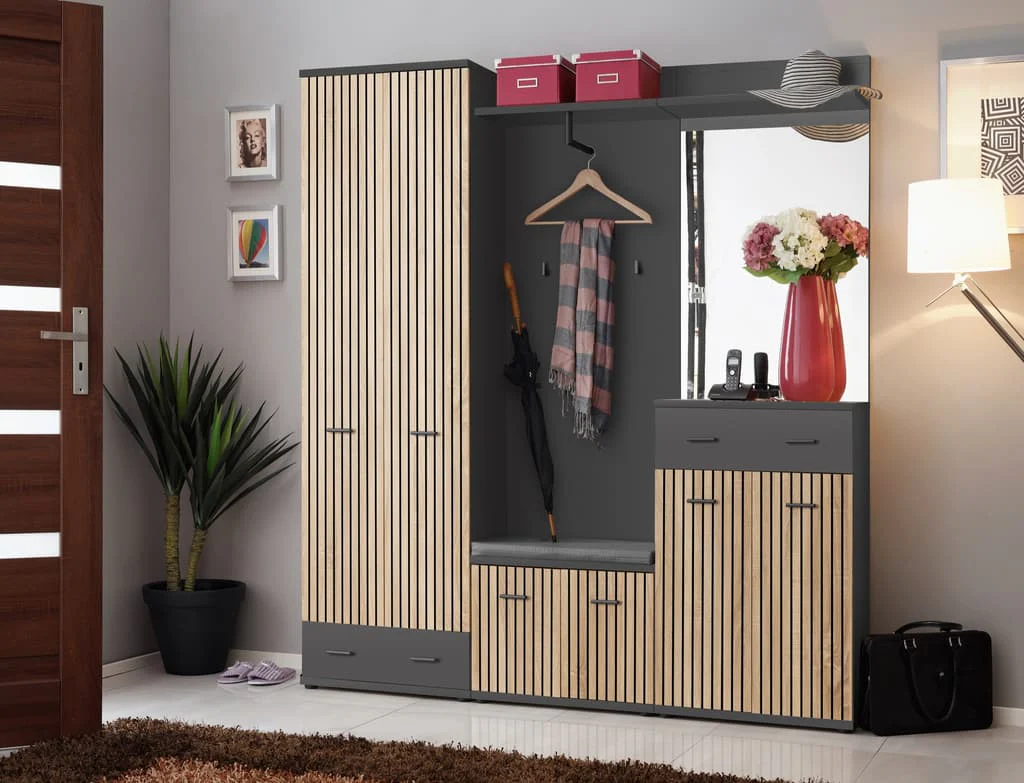 Marco Tall Hallway Cabinet 30cm - Image 3