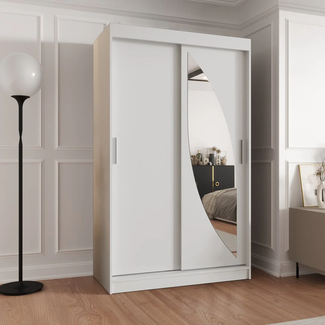 Milo Sliding Door Wardrobe 120cm - Image 6