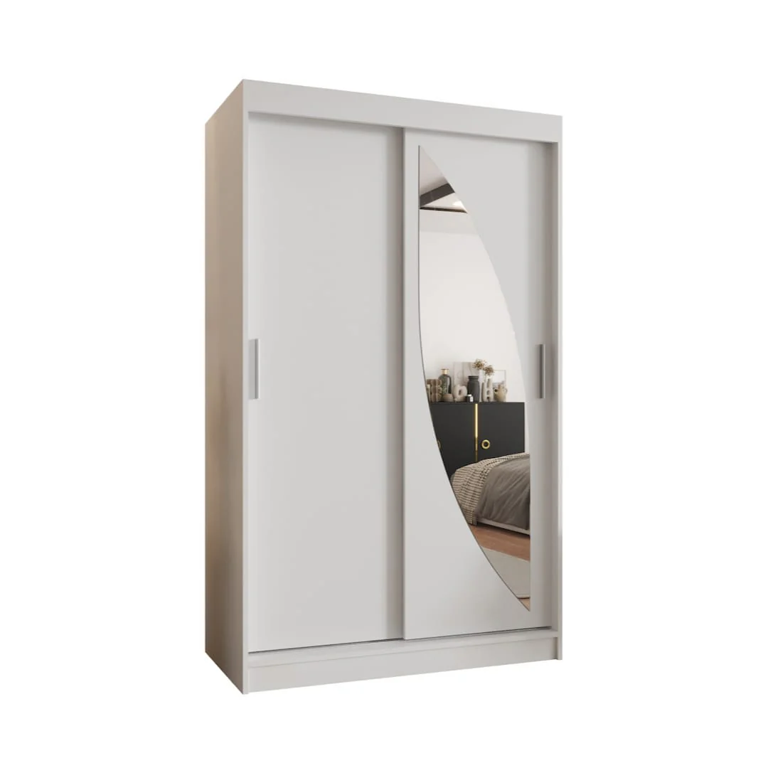 Milo Sliding Door Wardrobe 120cm - Image 7