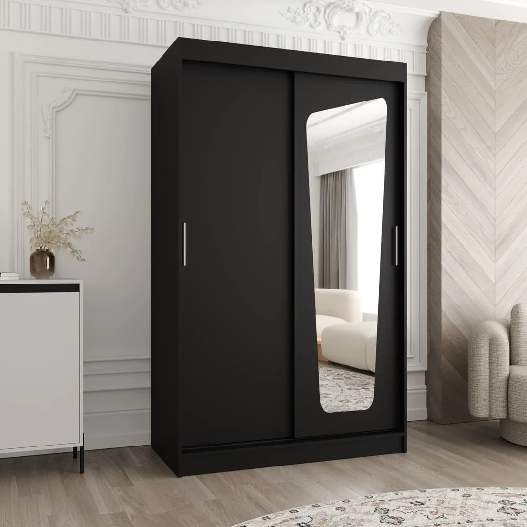 Moka Sliding Door Wardrobe 120cm - Image 11