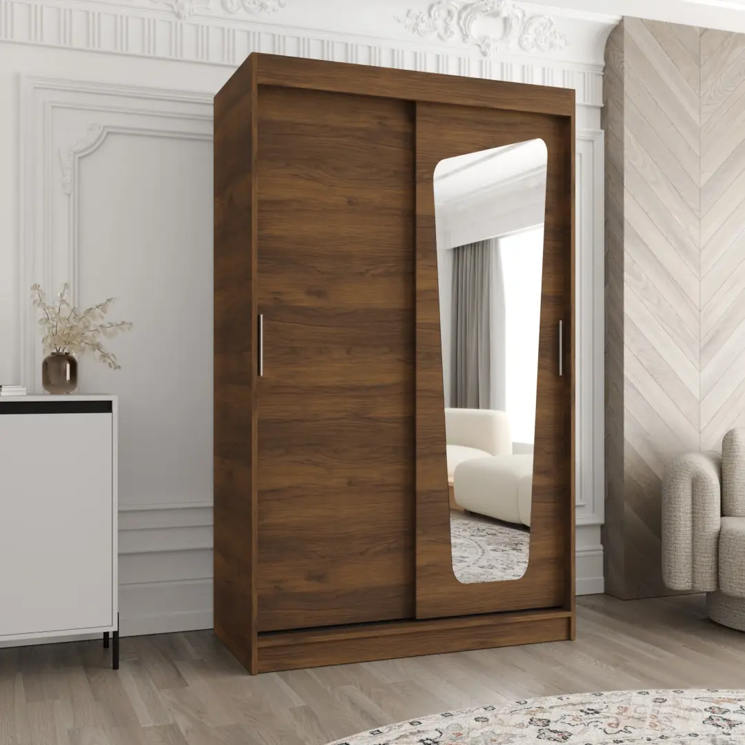 Moka Sliding Door Wardrobe 120cm - Image 21
