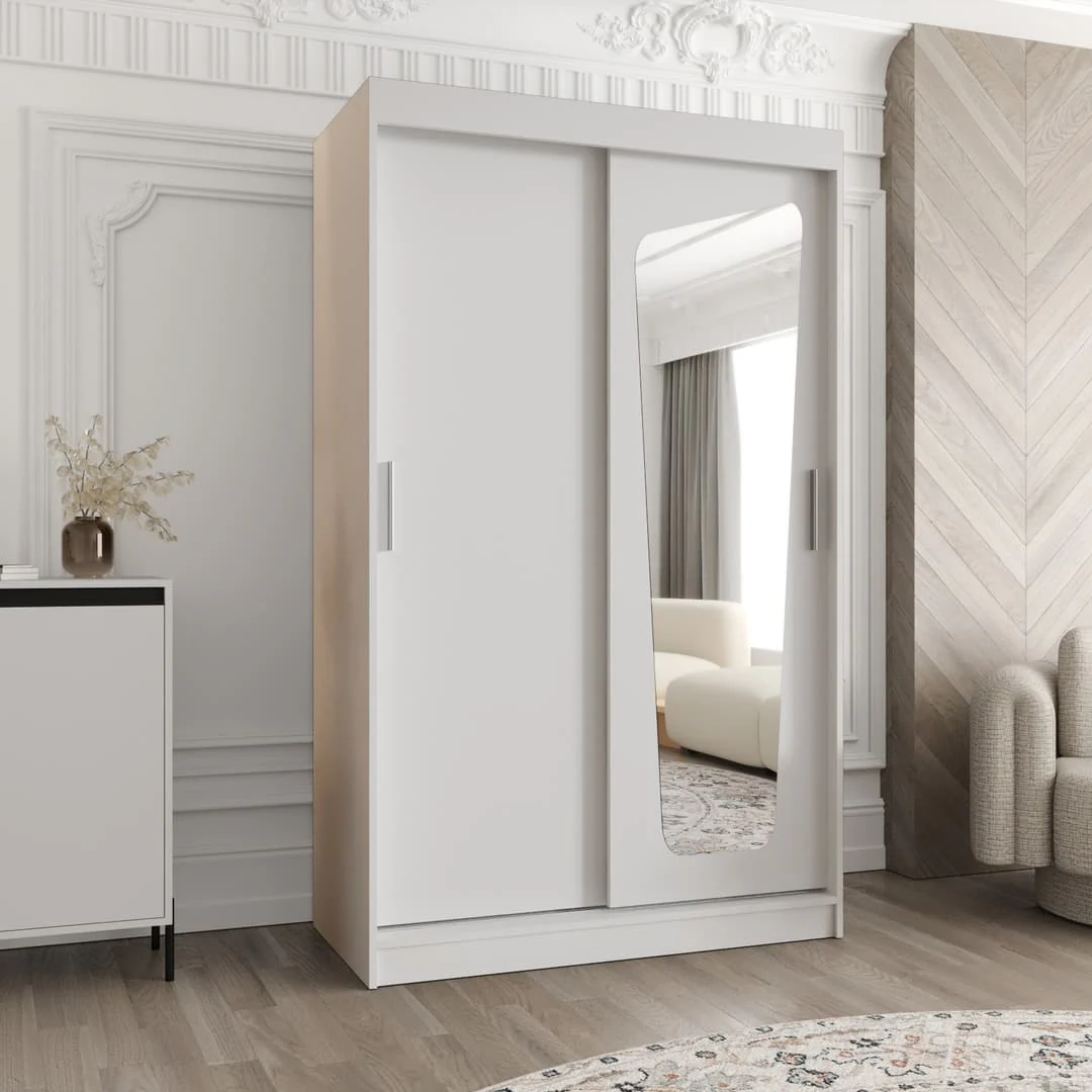 Moka Sliding Door Wardrobe 120cm - Image 6