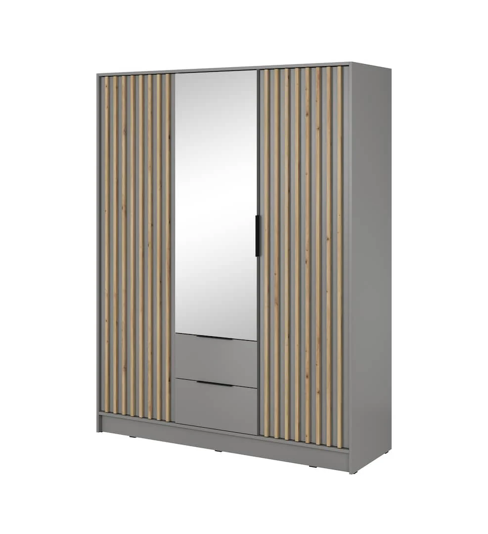 Nelly Hinged Door Wardrobe 155cm [Mirror] - Image 11