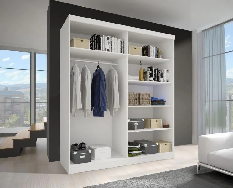 Neomi 04 Sliding Door Wardrobe 120cm - Image 5