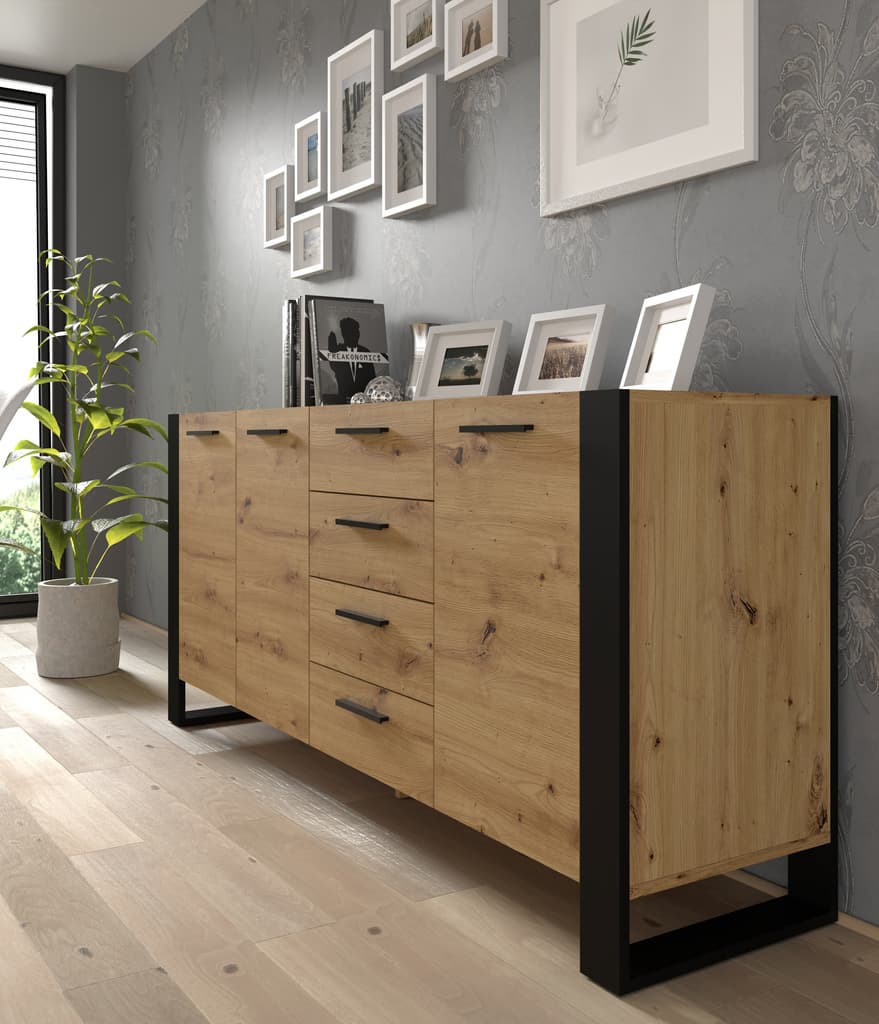 Nuka Sideboard Cabinet 197cm [Drawers] - Image 3