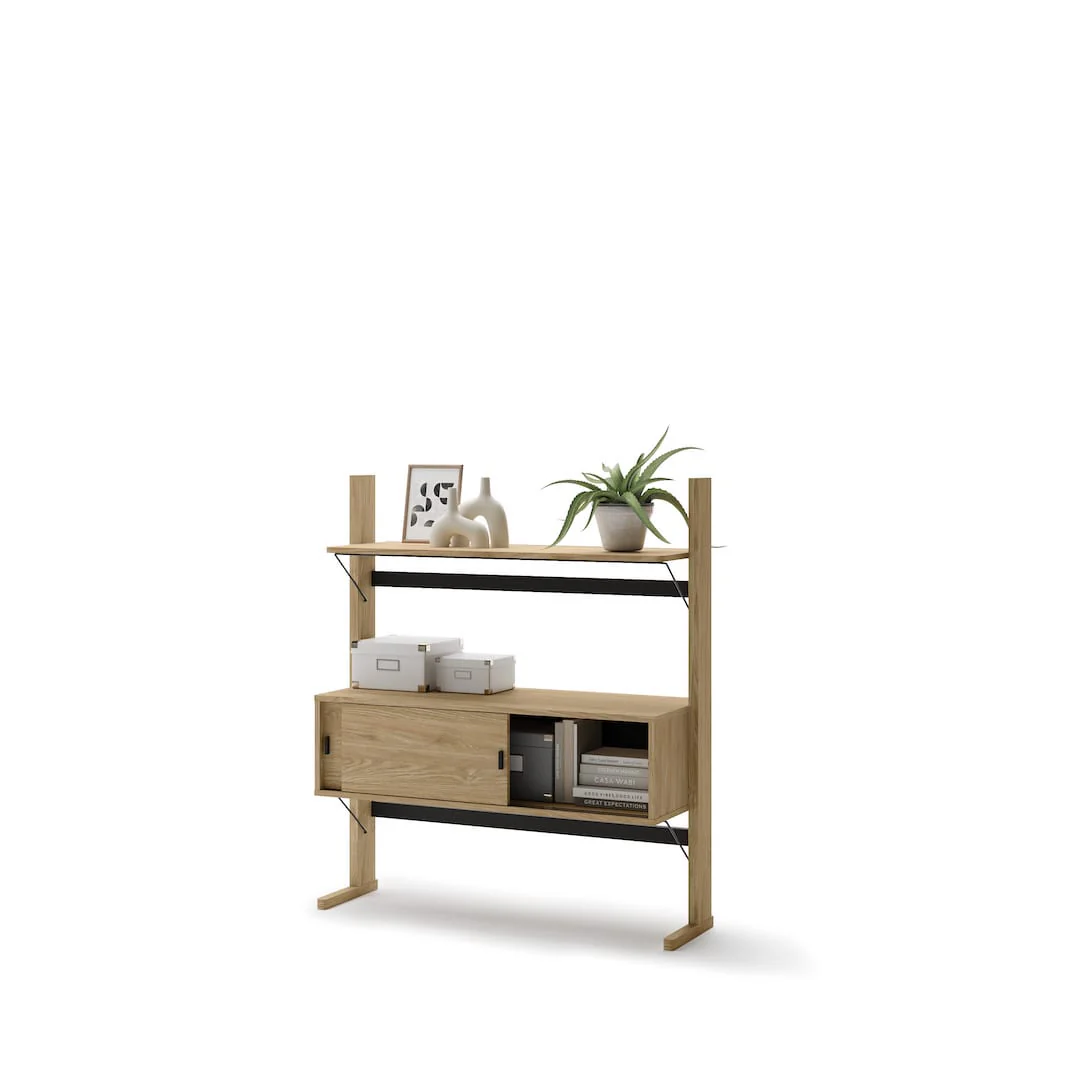 Ollie OL-03 Low Bookcase 108cm - Image 3