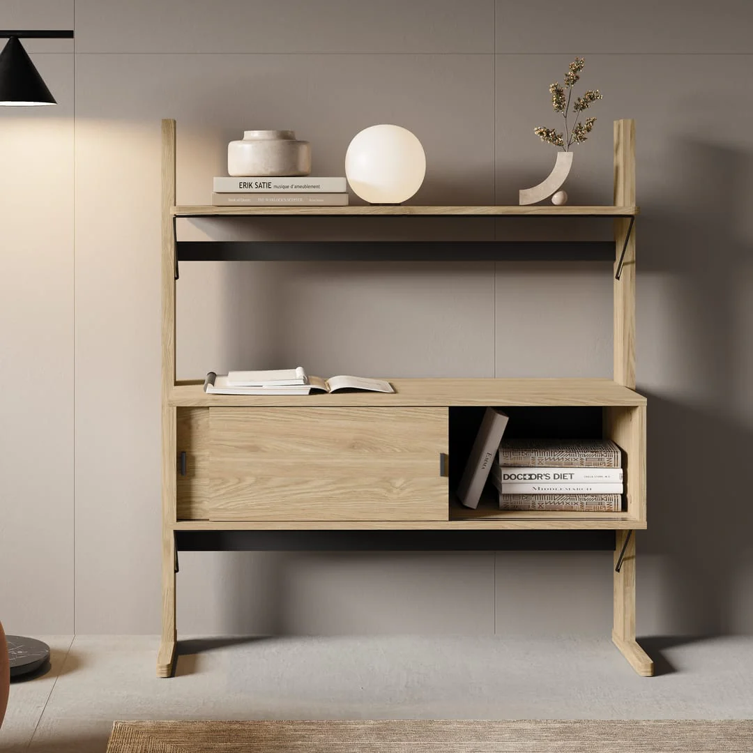 Ollie OL-03 Low Bookcase 108cm - Image 4