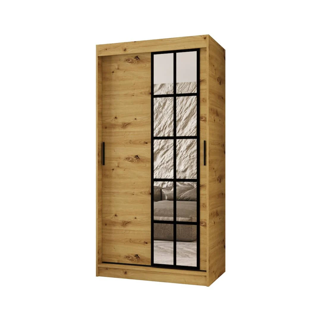 Orlando Sliding Door Wardrobe 100cm - Image 9