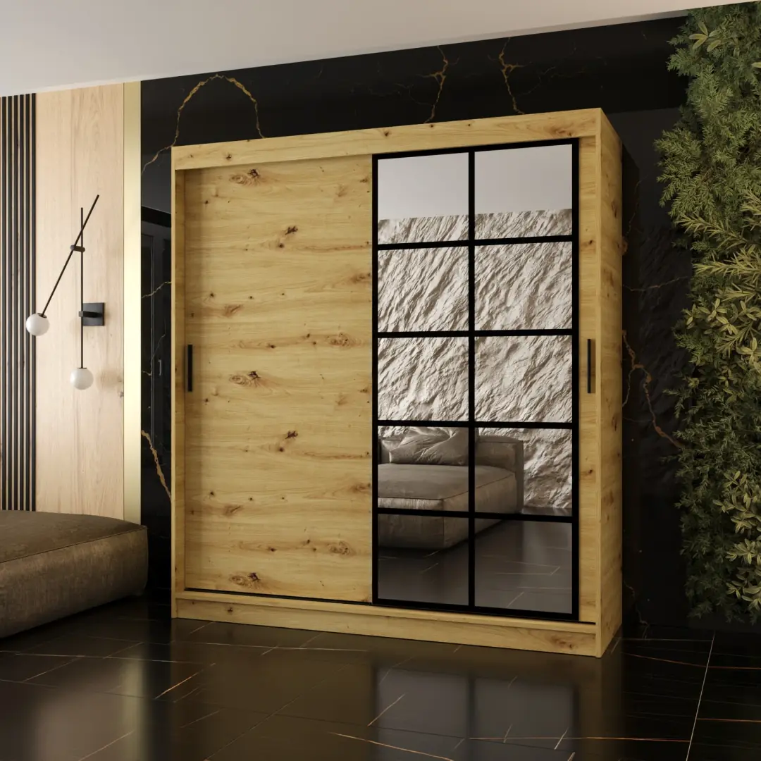 Orlando Sliding Door Wardrobe 180cm - Image 6
