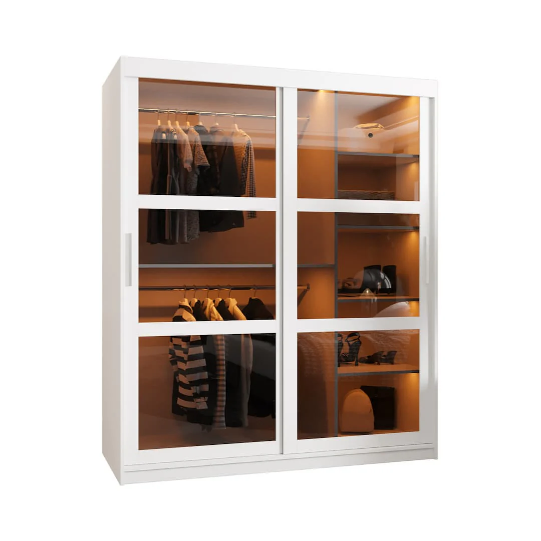 Parma Sliding Door Wardrobe 150cm - Image 4