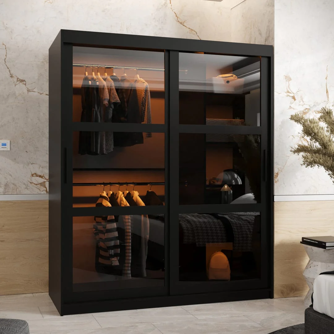 Parma Sliding Door Wardrobe 150cm - Image 6