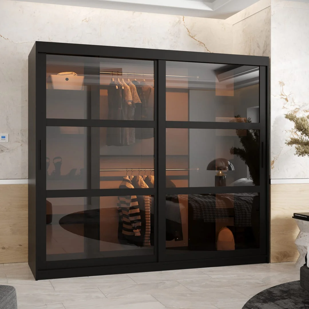 Parma Sliding Door Wardrobe 200cm - Image 6