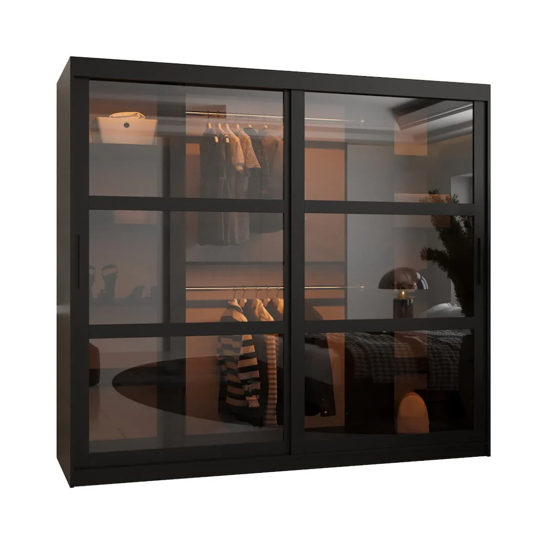 Parma Sliding Door Wardrobe 200cm - Image 7