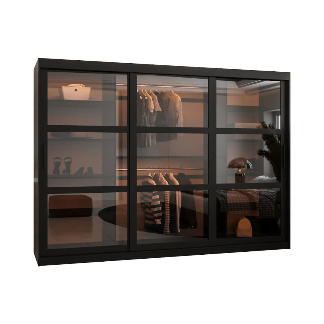 Parma Sliding Door Wardrobe 250cm - Image 7