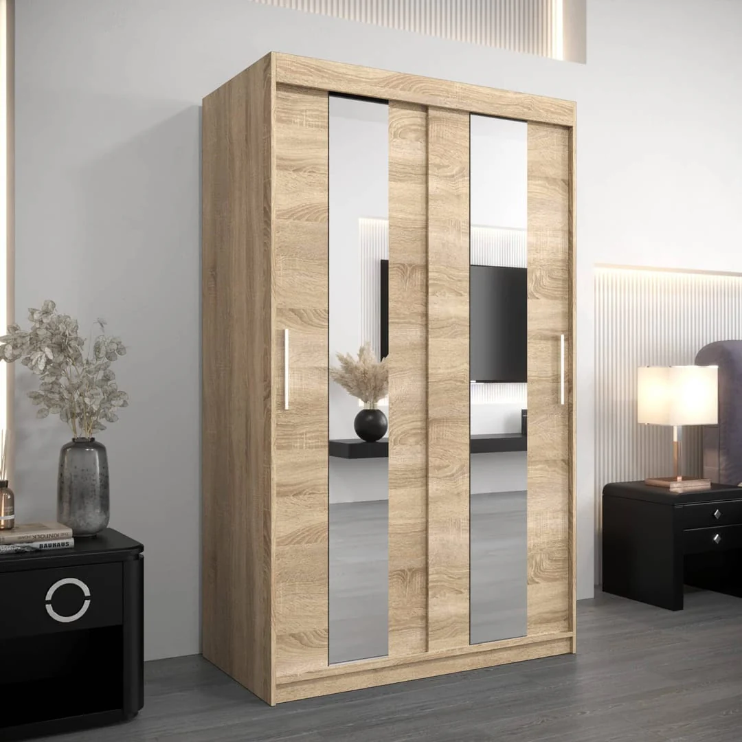Pole Sliding Door Wardrobe 120cm - Image 15