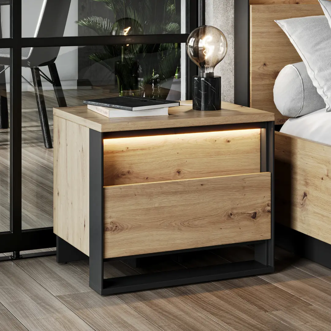 Quant QS-03 Bedside Table 55cm
