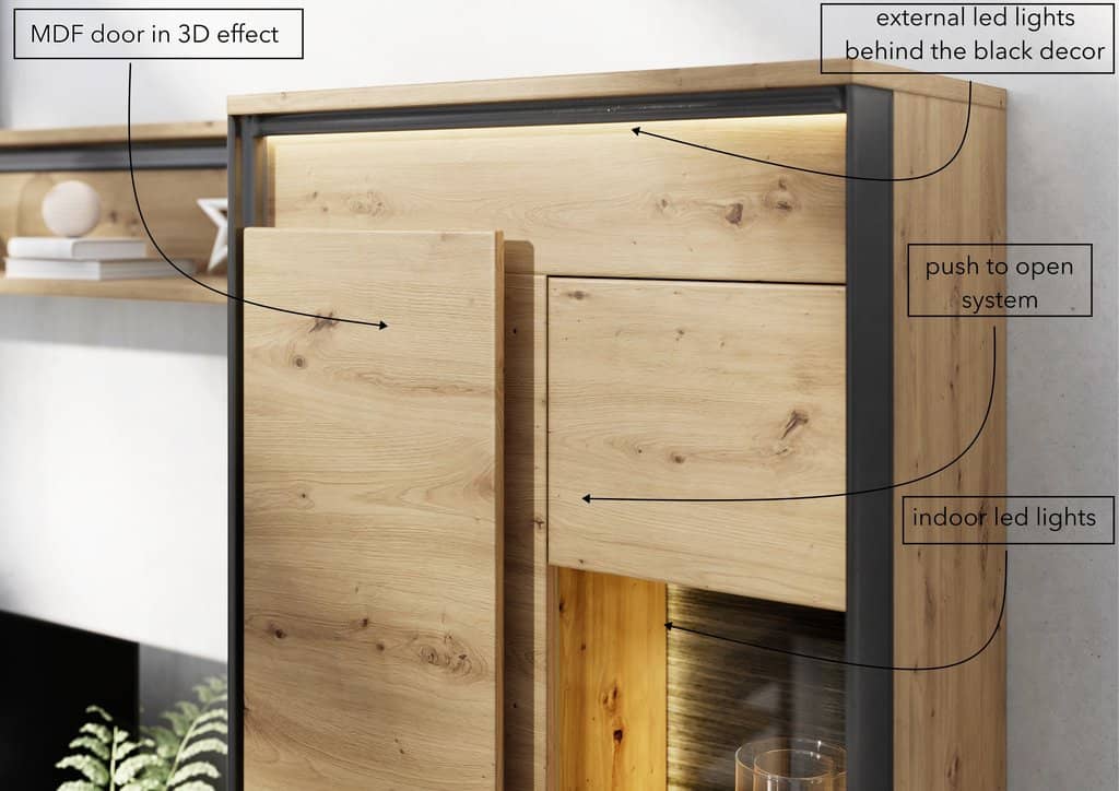 Quant QA-01 Hinged Wardrobe 95cm - Image 5