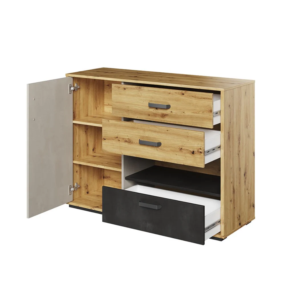 Qubic 07 Sideboard Cabinet 120cm - Image 2