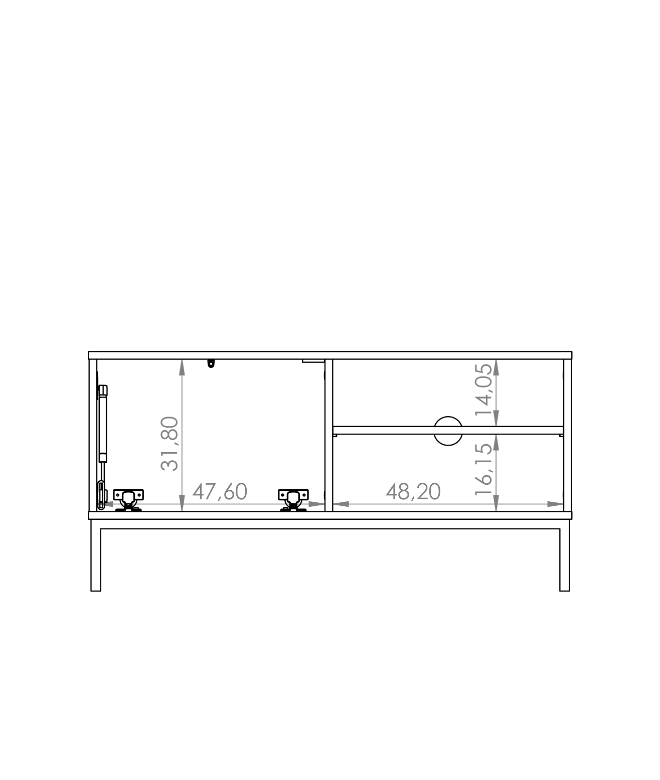 Querty 04 TV Cabinet 101cm - Image 13
