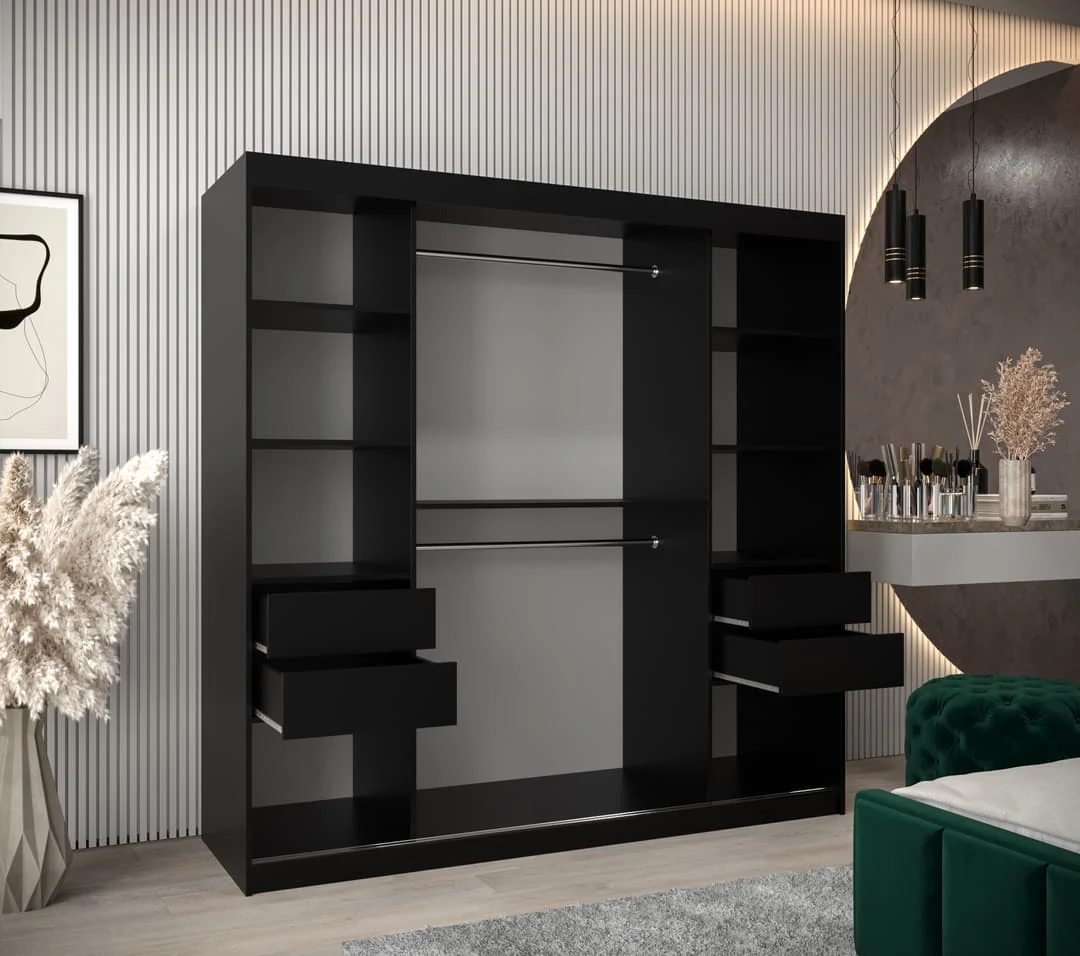 Roma I Sliding Door Wardrobe 200cm - Image 12