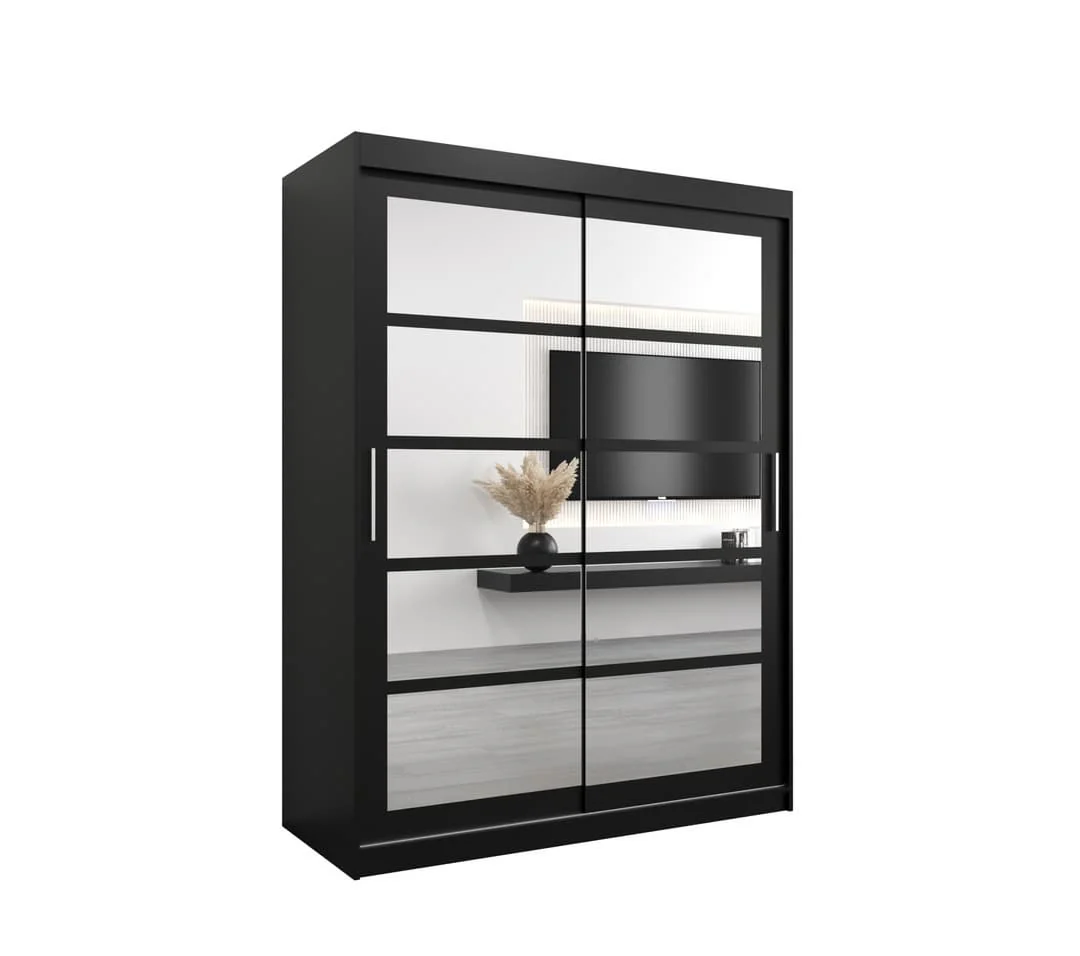 Roma II Sliding Door Wardrobe 150cm - Image 2
