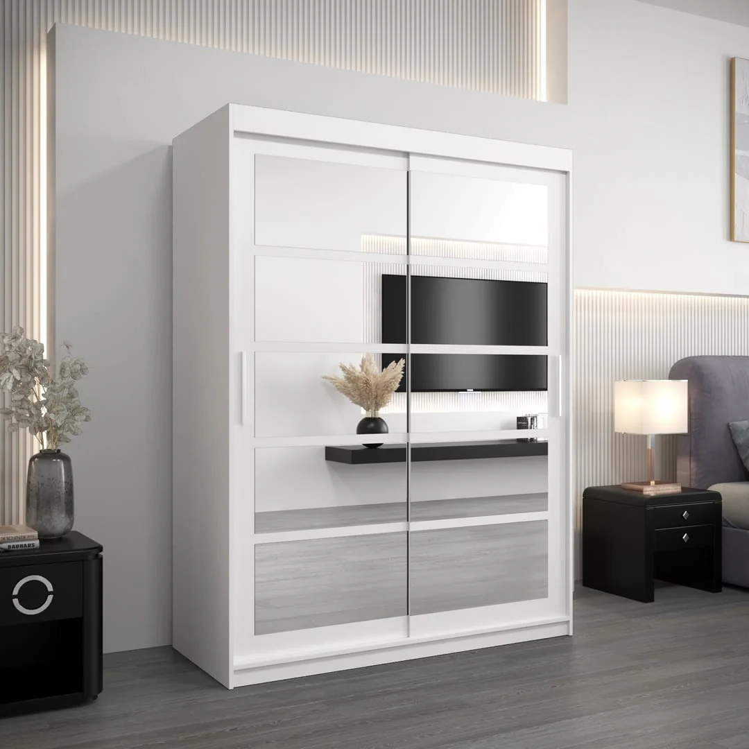 Roma II Sliding Door Wardrobe 150cm - Image 5