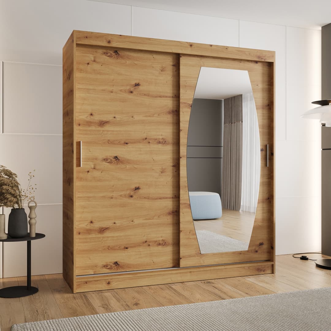 Rossa Sliding Door Wardrobe 180cm - Image 6