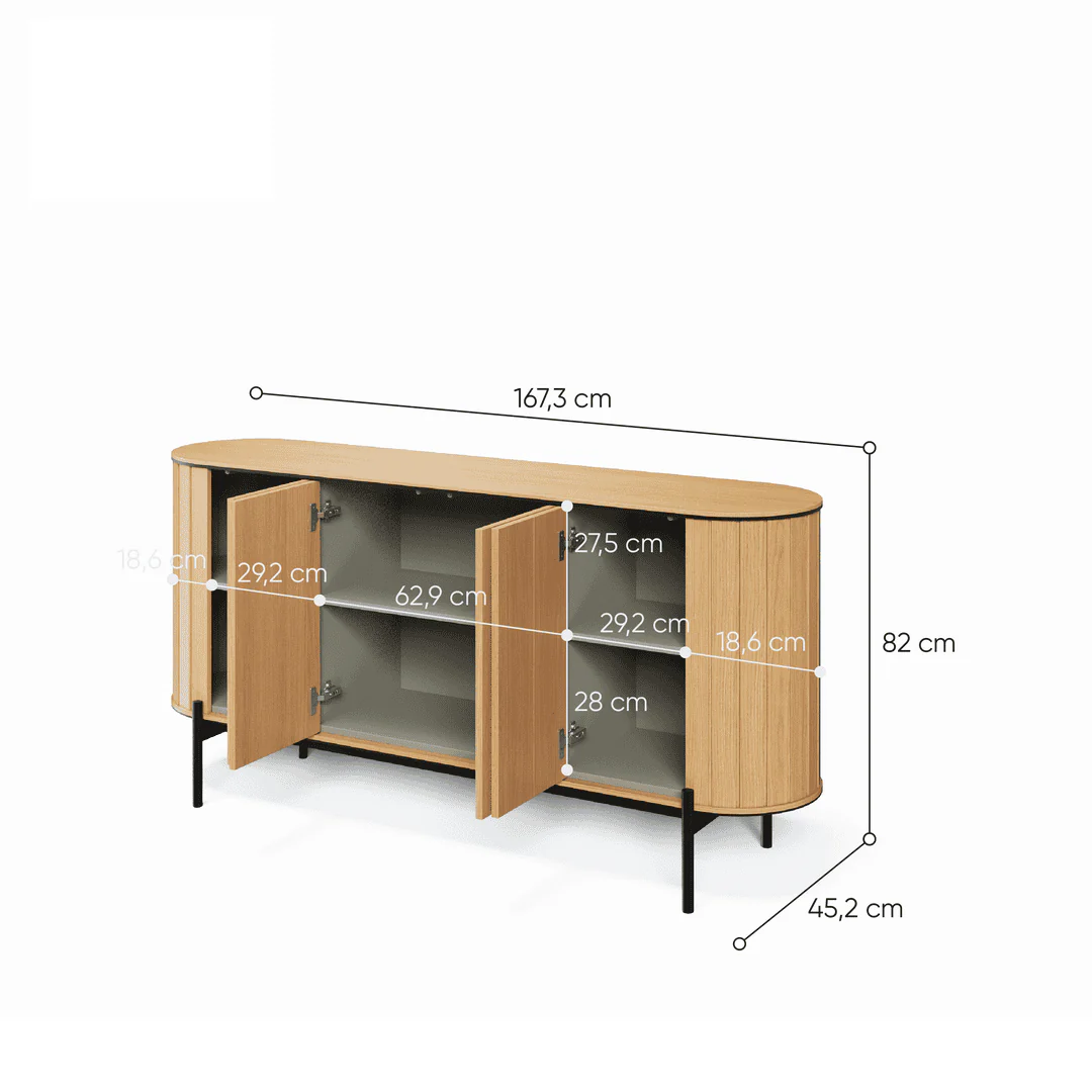 Rotto RT-03 Sideboard Cabinet 167cm - Image 5