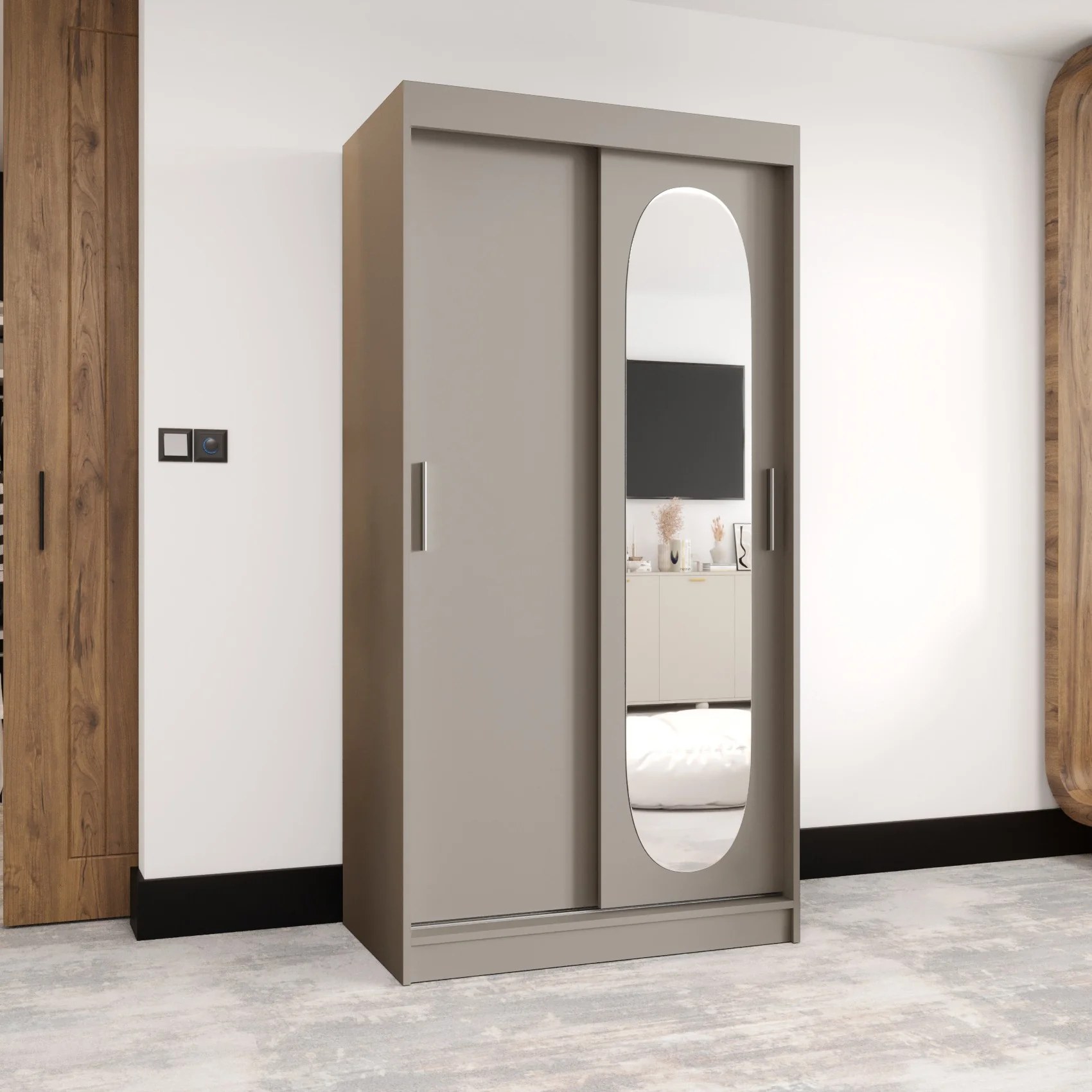 Royal Sliding Door Wardrobe 100cm - Image 11