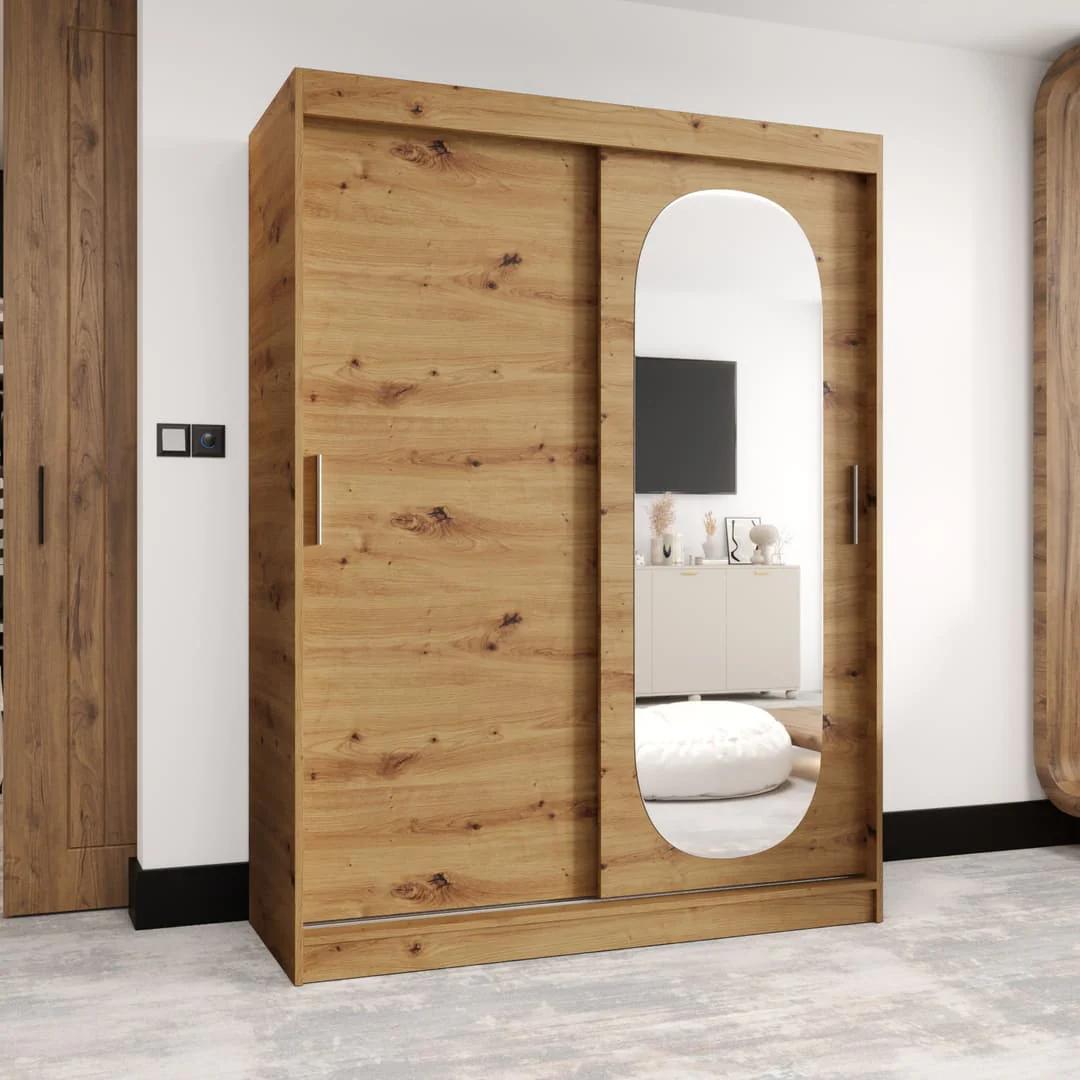 Royal Sliding Door Wardrobe 150cm - Image 6