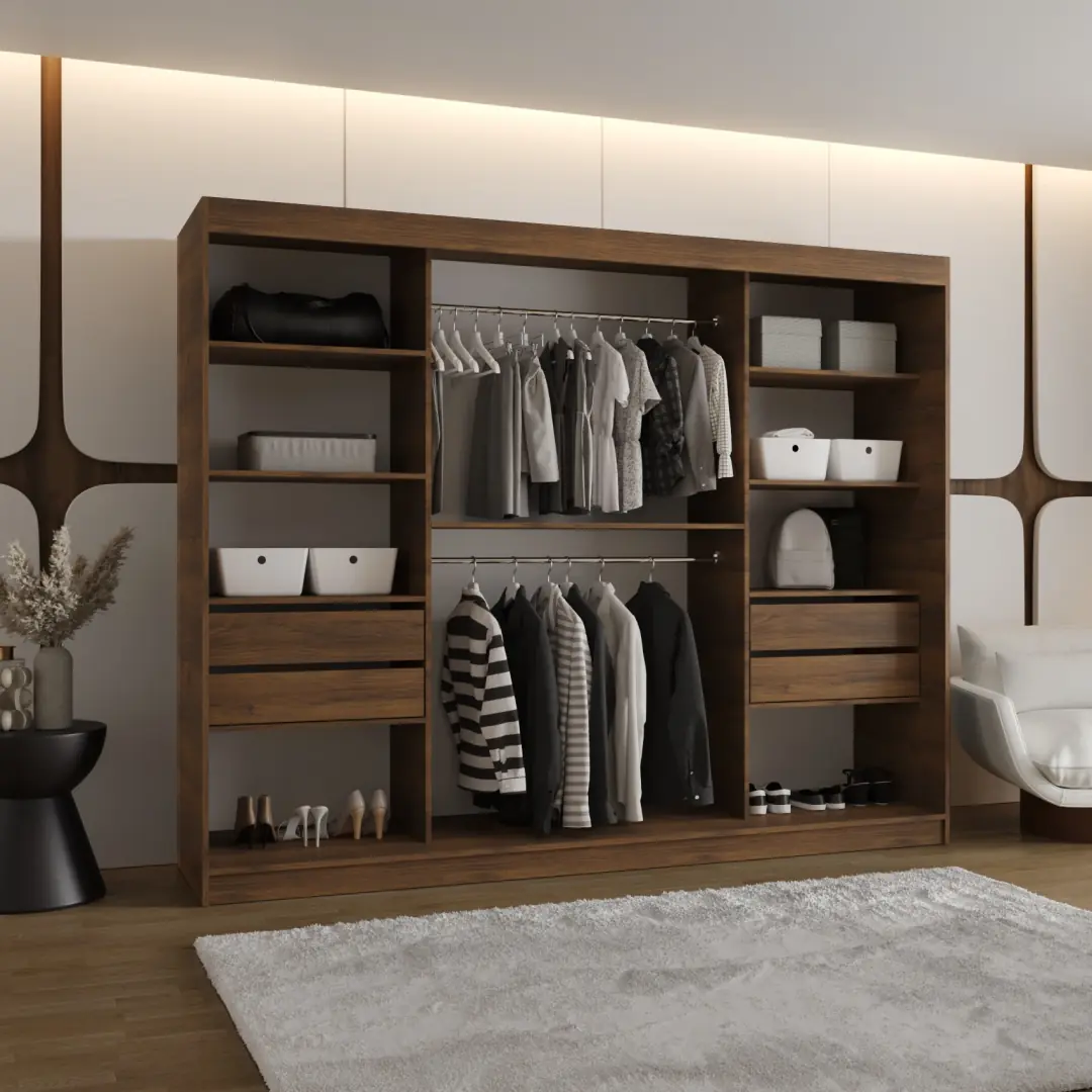 Rubino T2 Sliding Door Wardrobe 250cm - Image 3