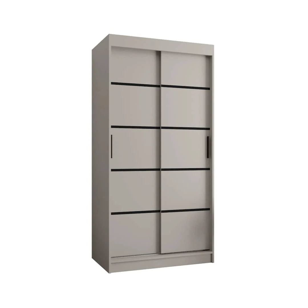 Rubino V1 Sliding Door Wardrobe 100cm - Image 9