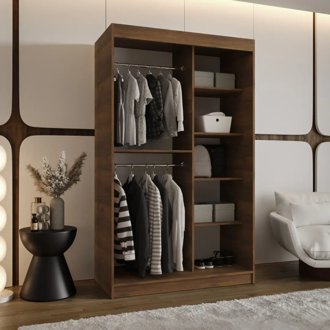 Rubino V1 Sliding Door Wardrobe 120cm - Image 2