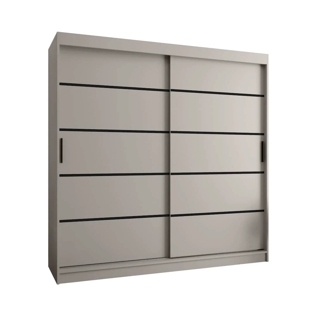 Rubino V1 Sliding Door Wardrobe 200cm - Image 9