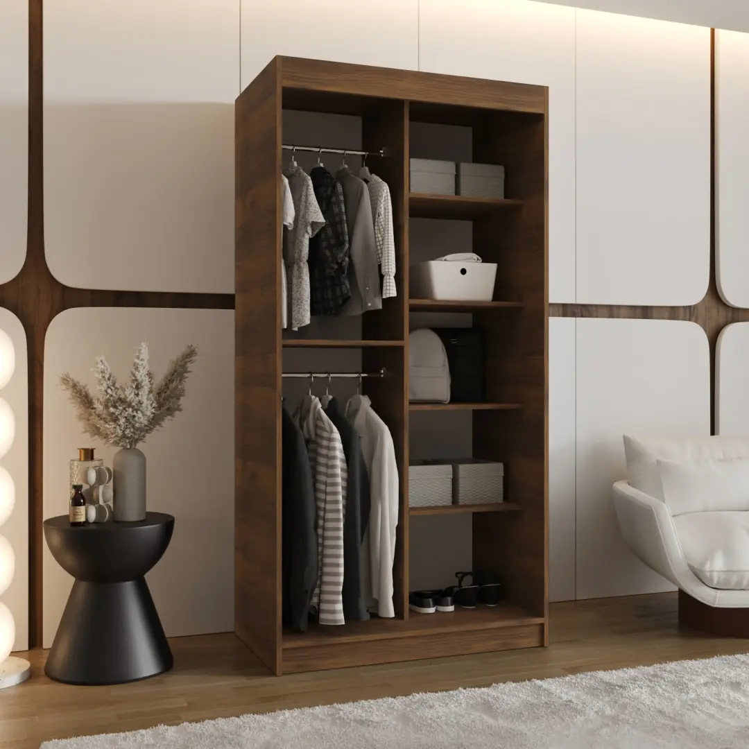Rubino V2 Sliding Door Wardrobe 100cm - Image 2