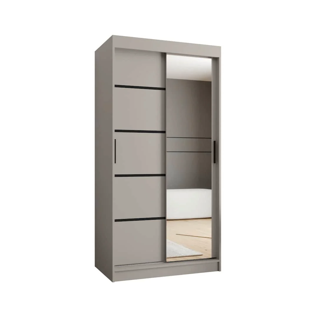 Rubino V2 Sliding Door Wardrobe 100cm - Image 9
