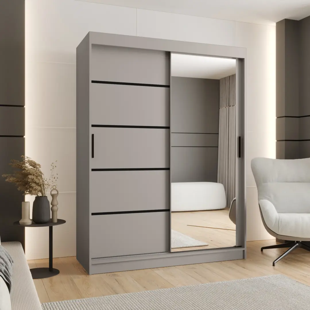Rubino V2 Sliding Door Wardrobe 150cm - Image 6
