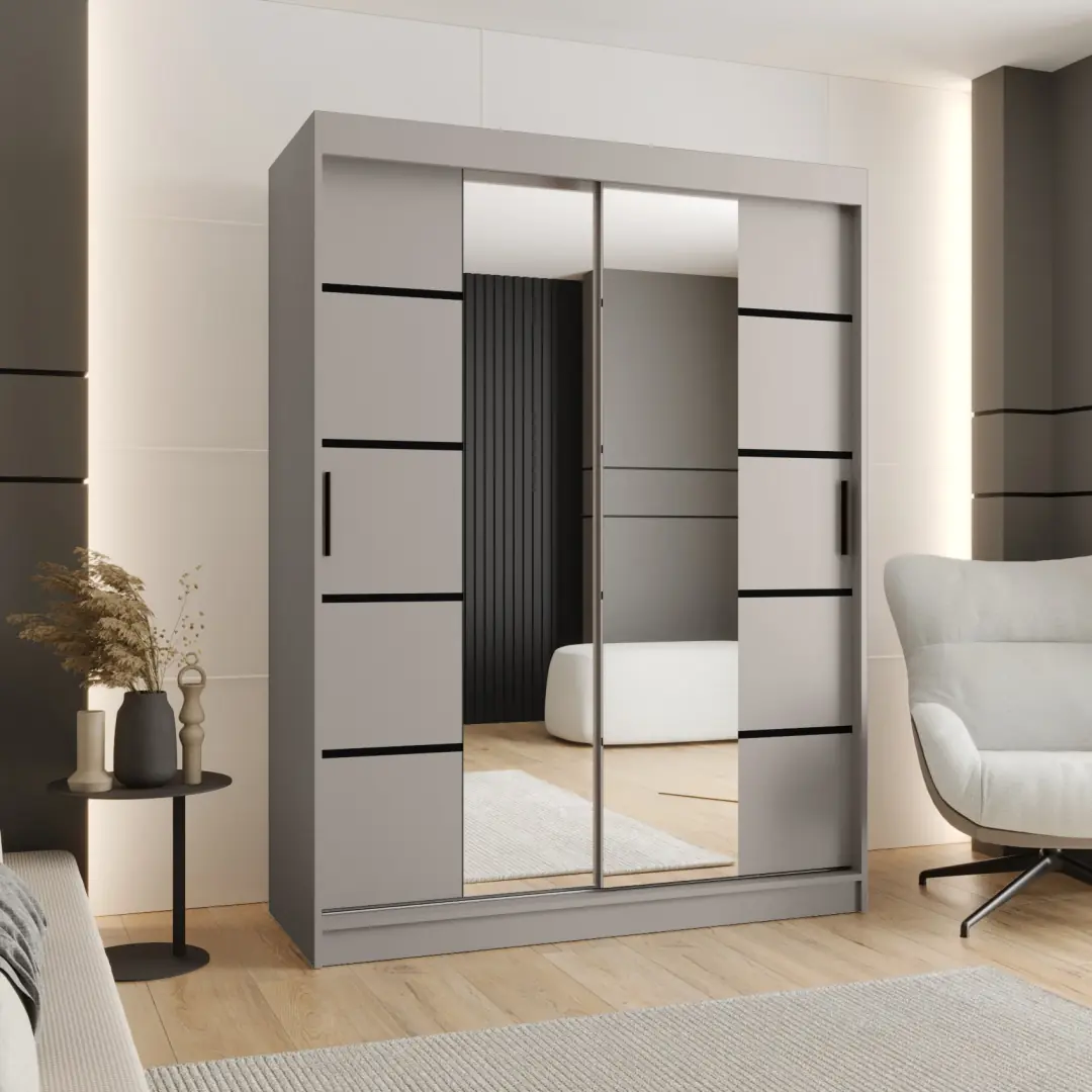 Rubino V4 Sliding Door Wardrobe 150cm - Image 6