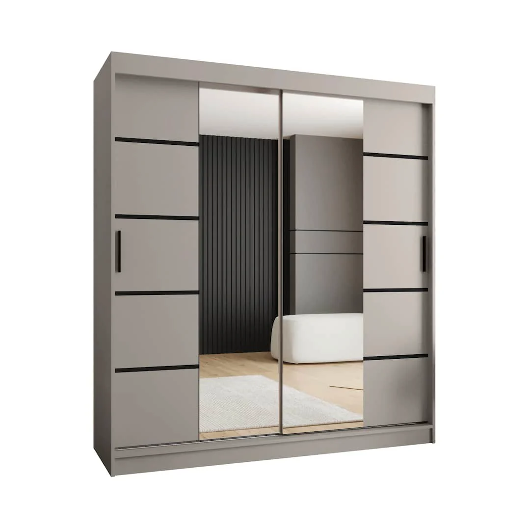 Rubino V4 Sliding Door Wardrobe 180cm - Image 9