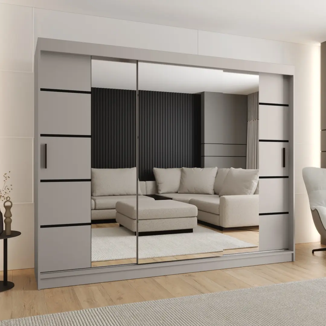 Rubino V4 Sliding Door Wardrobe 250cm - Image 6